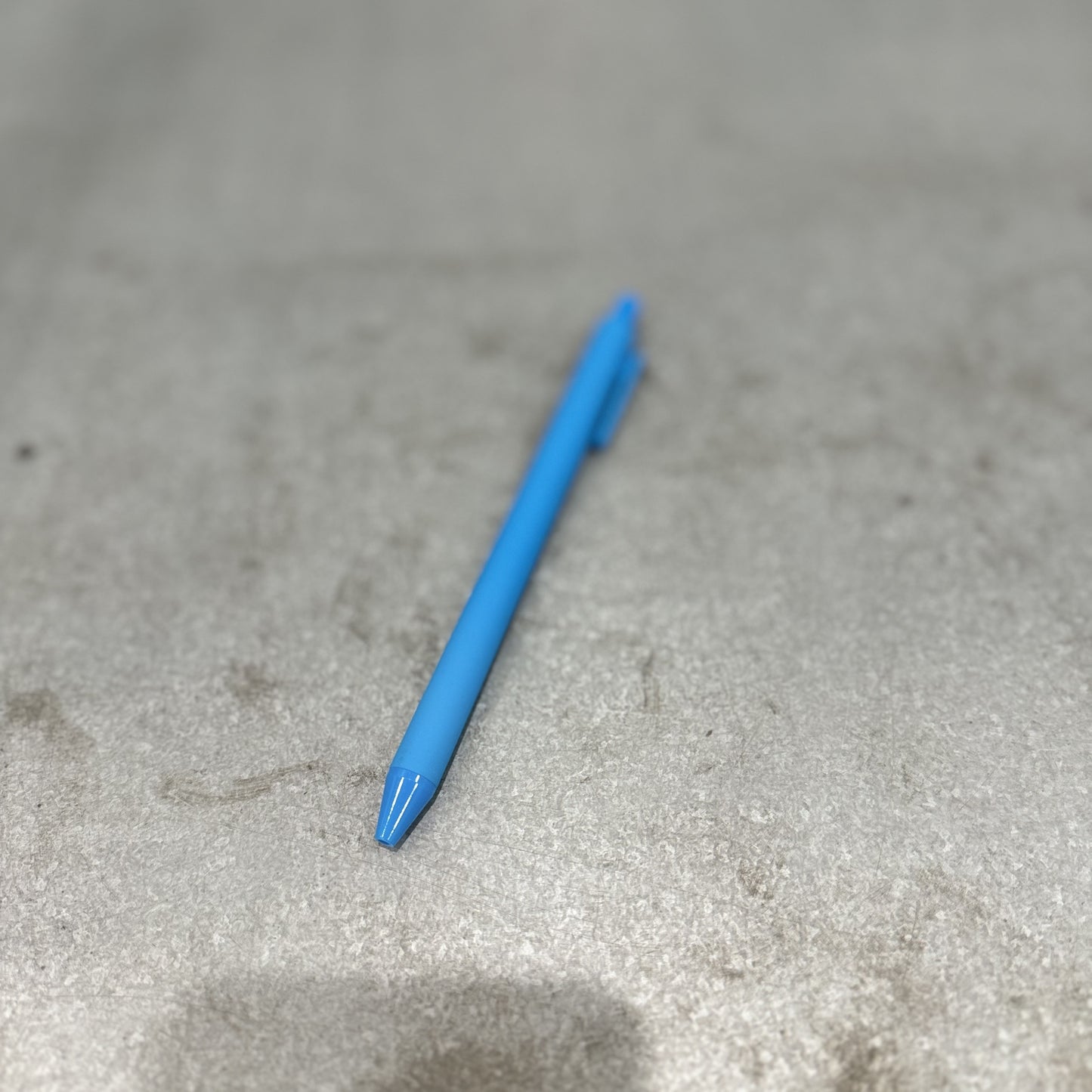 blue custom ballpoint pen