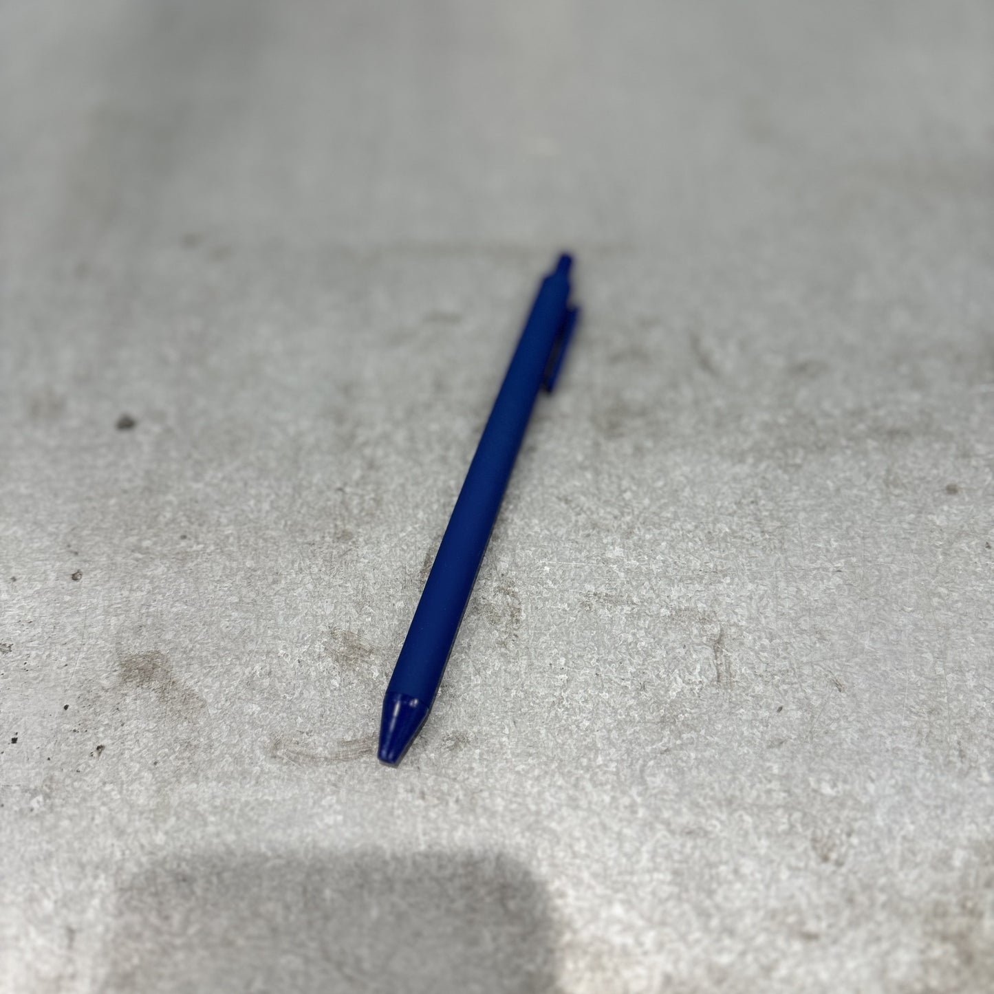 blue custom ballpoint pen
