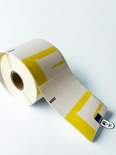 P10 thermal labels unrolled closeup Marah C1135 Prescription Labels Direct Thermal Prescription Labels 4.125" W x 5" L RX Labels Pharmacy Grade with Scratch and UV Resistance Pharmacy Grade 500 Label Per Roll 