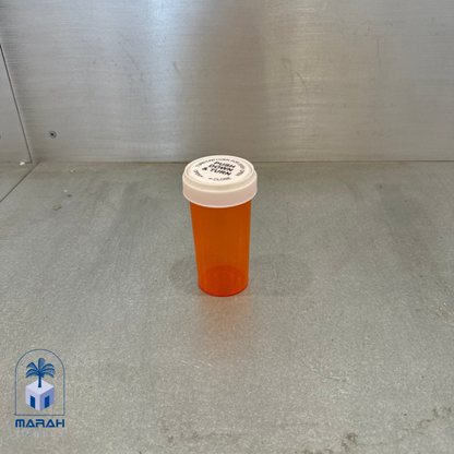 Prescription Bottle Rx Vial Mariah Push Down and Turn closeup
