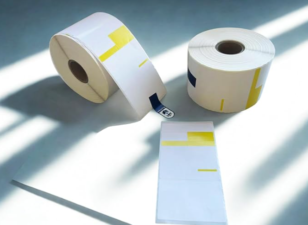 Marah C1123 Prescription Labels Direct Thermal Prescription Labels 3.25" W x 6.375" L RX Labels Pharmacy Grade with Scratch and UV Resistance Pharmacy Grade 500 Label Per Roll Alternative Closeup