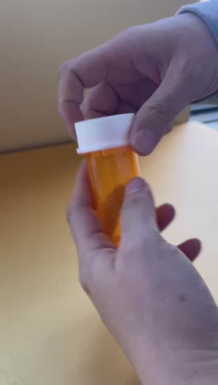 Reversible cap prescription bottle video marah labels 